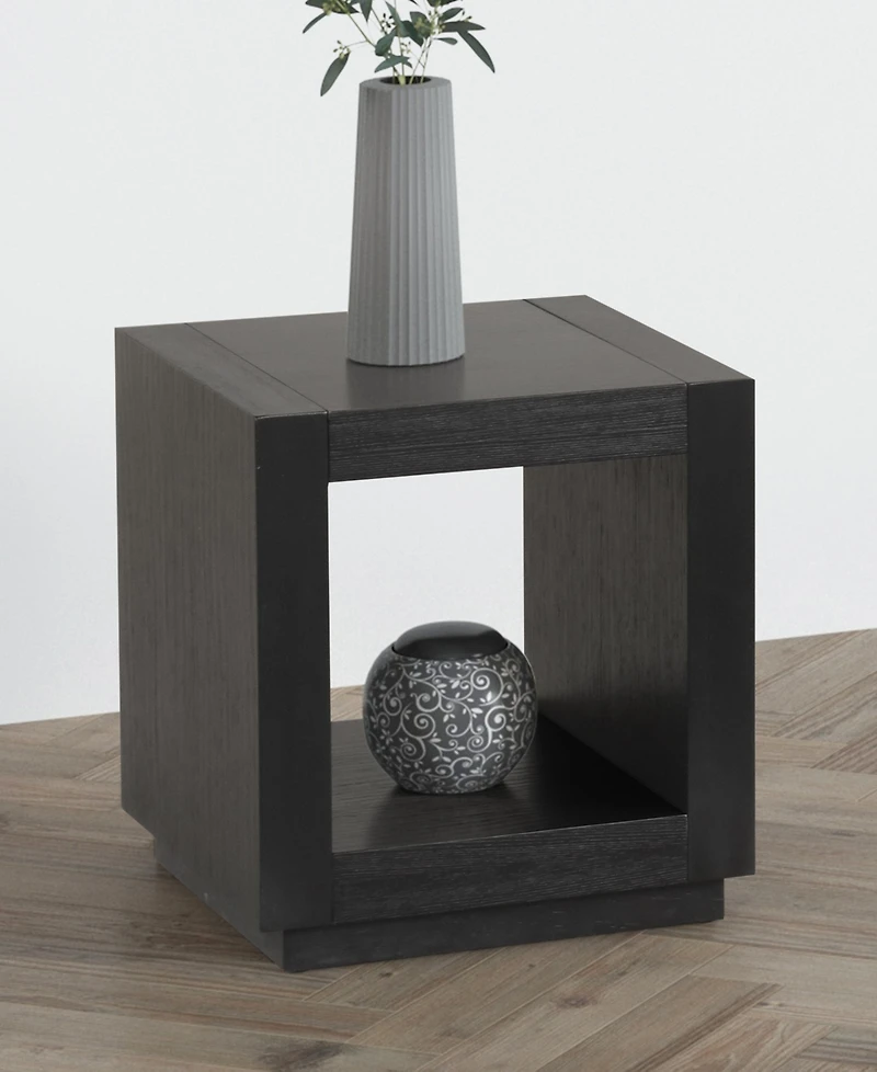 Furniture of America Gryel 20" Bottom Shelf Square End Table