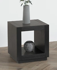 Furniture of America Gryel 20" Bottom Shelf Square End Table