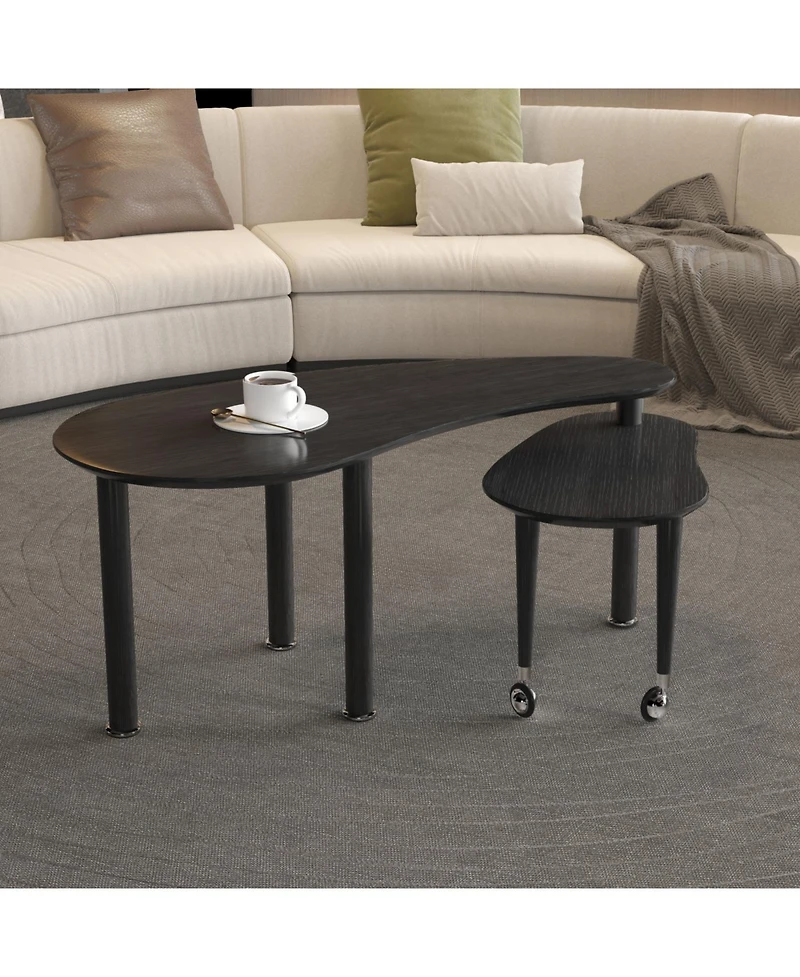 Streamdale Furniture Rotatable Coffee Table with Spacious Storage