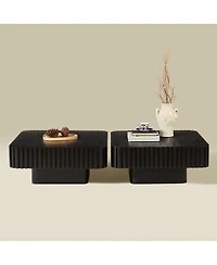 Streamdale Furniture Modern Handcraft Drum Coffee Table