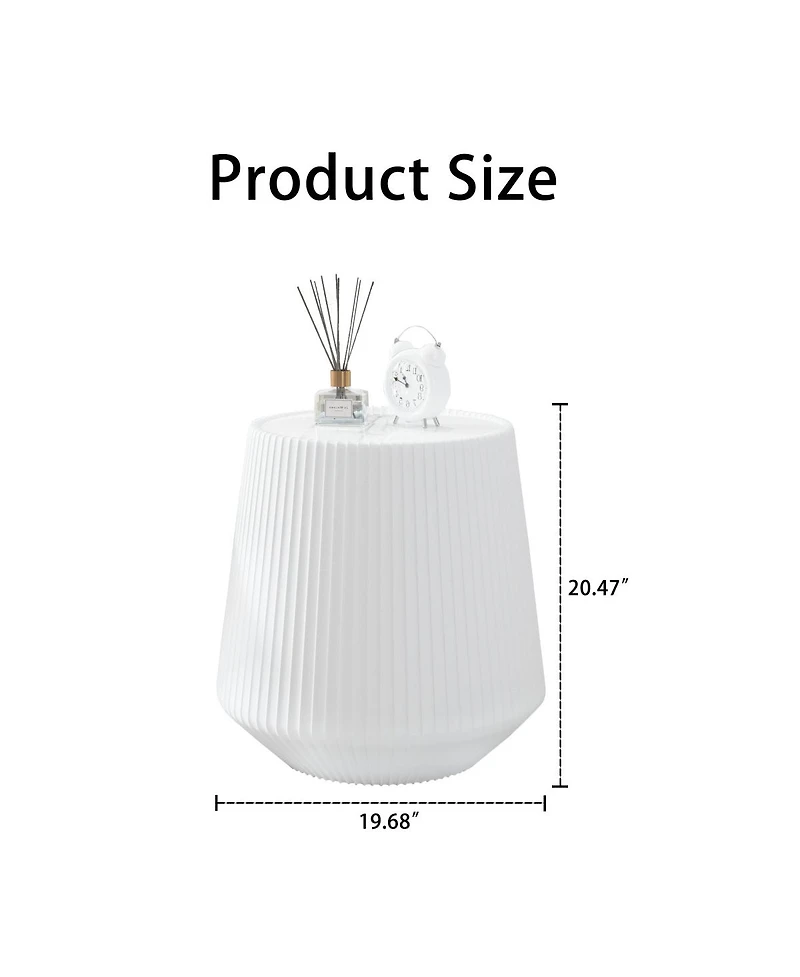 Streamdale Furniture Modern Leather Sofa Coffee Table with Sintered Stone Top