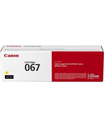 Canon 067 Standard Toner Cartridge for Color imageCLASS LBP630C and MF650C Series, Yellow
