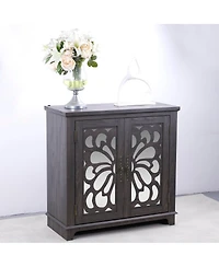 Streamdale Furniture Elegant sideboard with 2 mirrored doors and storage