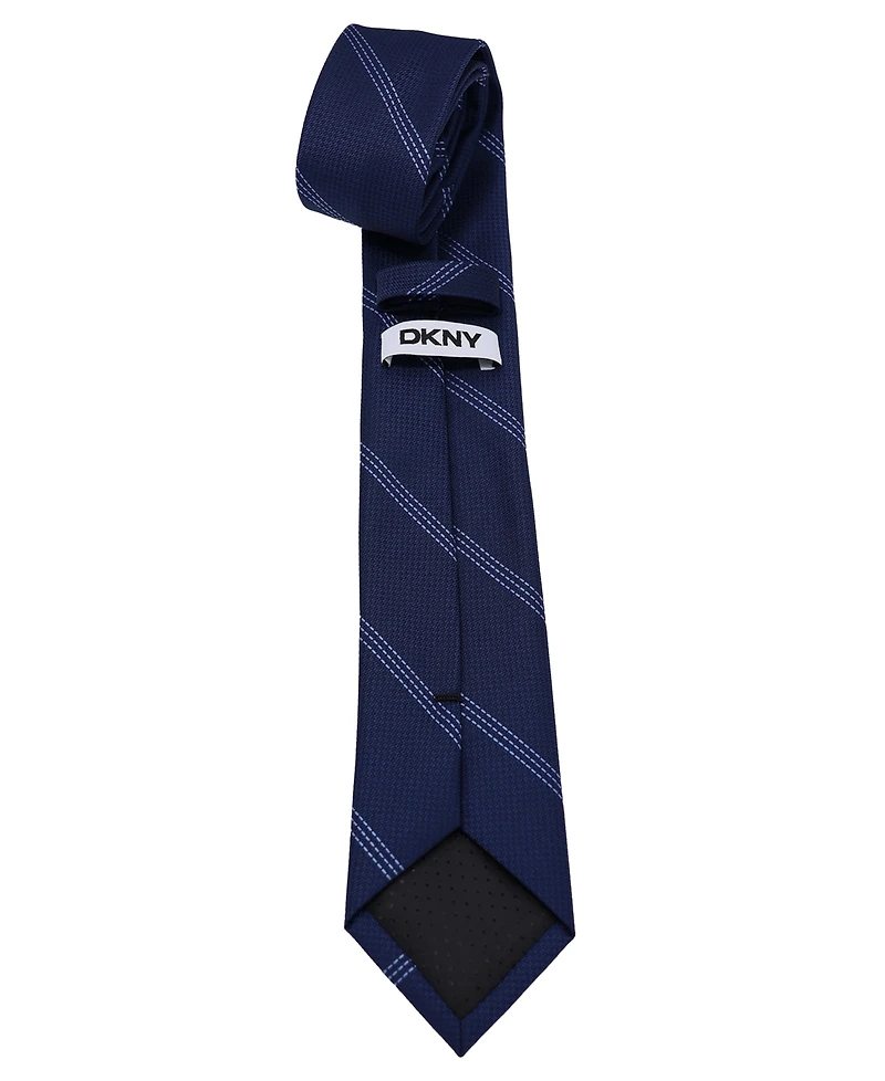 Dkny Men's Slim Design Pin Stripe Neck Tie