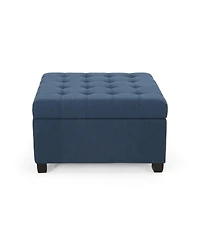 Streamdale Furniture Upholstered Tufted Fabric Storage Ottoman