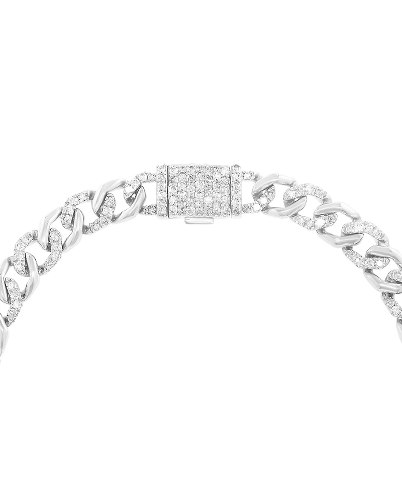 Effy Collection Sapphire (2-1/3 ct. t.w.) & Diamond (1/8 ct. t.w.) Bracelet in Sterling Silver