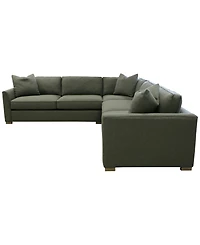 Corine 3-Pc. Upholstered Sectional Sofa Set with Toss Pillows
