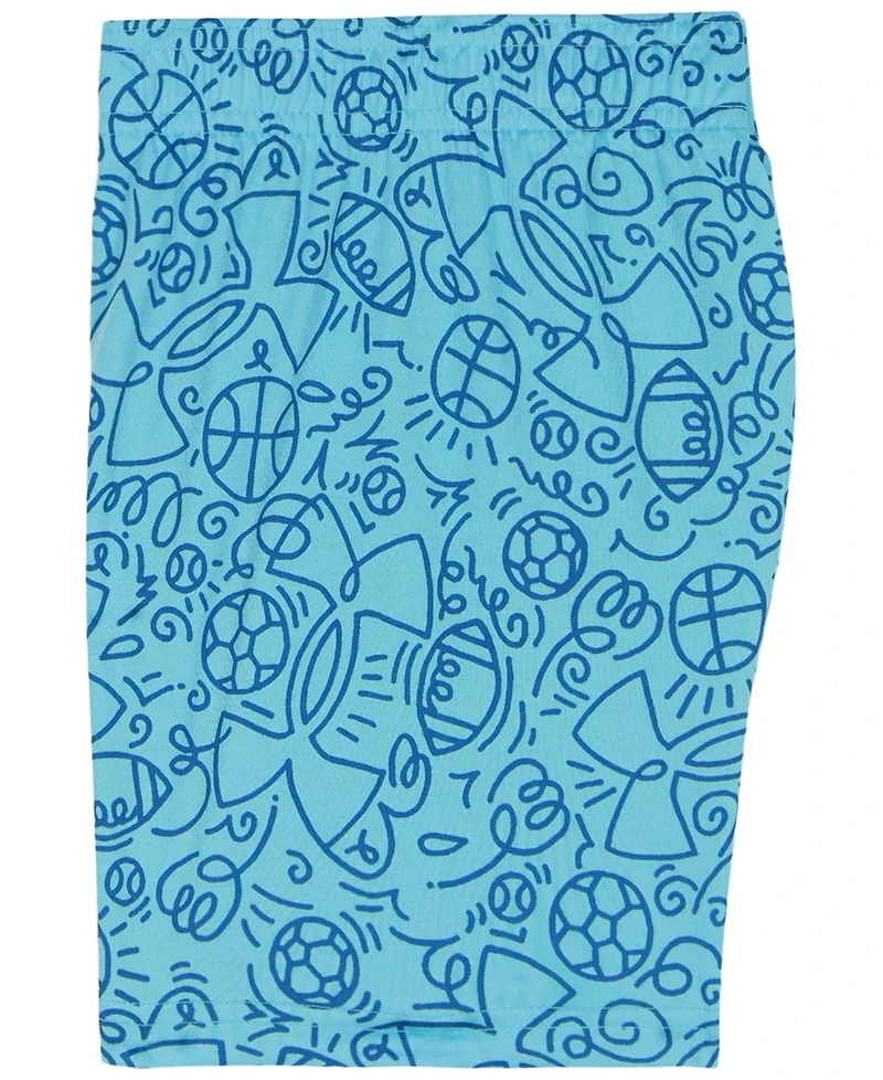 Under Armour Boys' 2T-7 Crewneck T-Shirt and Printed Shorts, 2-Piece Set