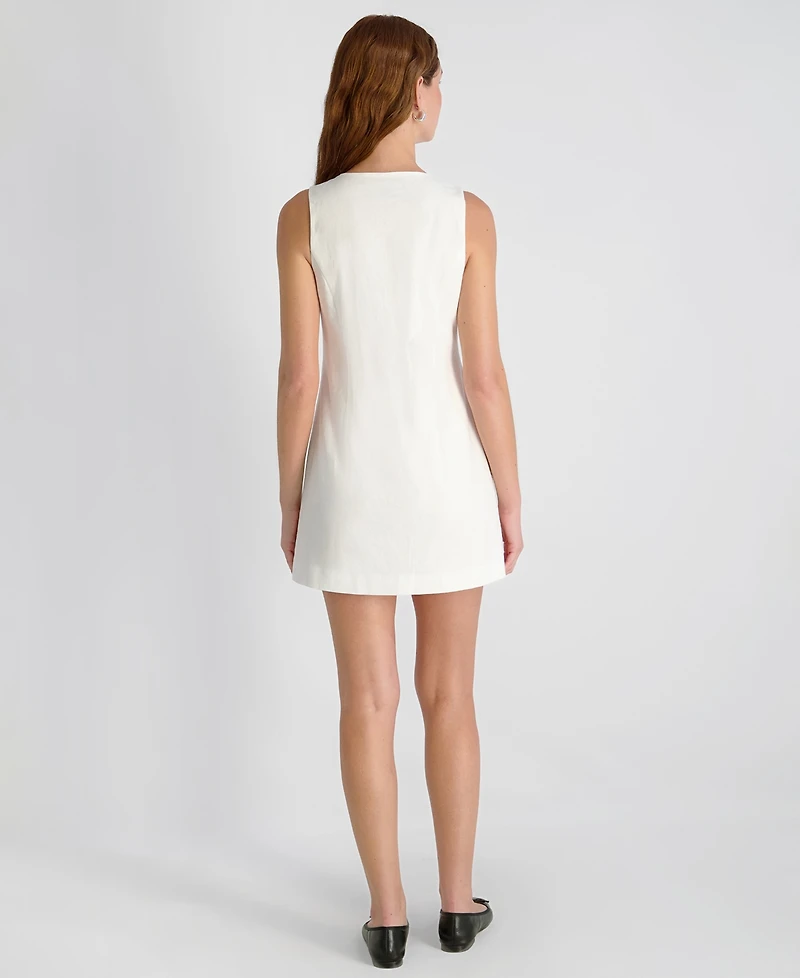 French Connection Women's V-Neck Sleeveless Mini Dress