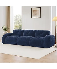 Streamdale Furniture Streamdale Boneless Tufted Velvet Modular Sectional Sofa Couch