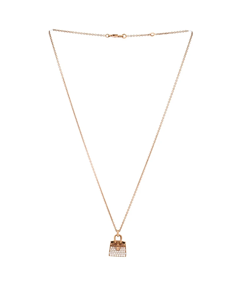 Pre-Owned Hermes Birkin Amulette Nm Pendant Necklace