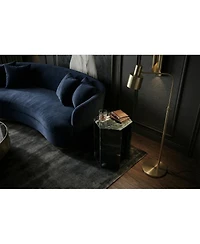 Streamdale Furniture Luxury Marble Hexagonal Side Table