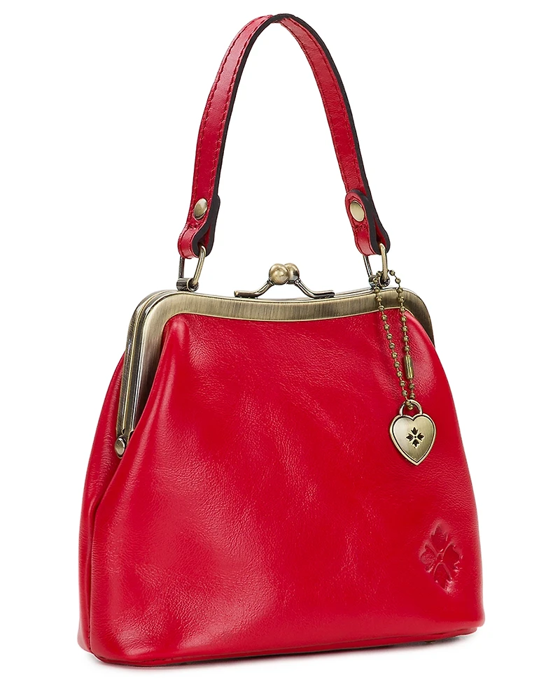 Patricia Nash Laureana Mini Leather Crossbody Frame Bag