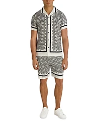 Karl Lagerfeld Paris Men's Double L Short-Sleeve Shirt