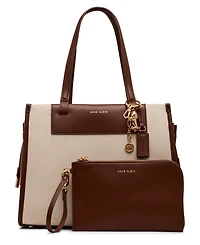 Anne Klein Medium Canvas Tote Bag