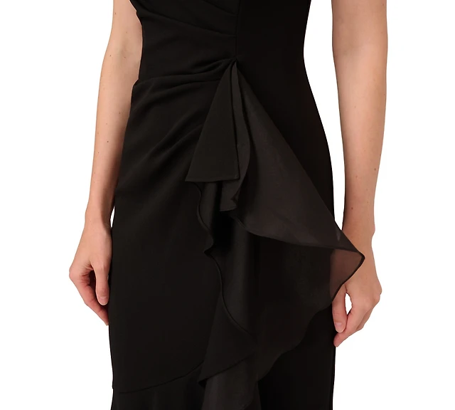 Adrianna Papell Women's Sleeveless Ruffled High-Low Gown | Dulles Town  Center