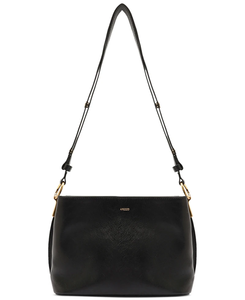 Arezzo Daphne Small Gold-Tone Knot and Eyelets Crossbody Bag