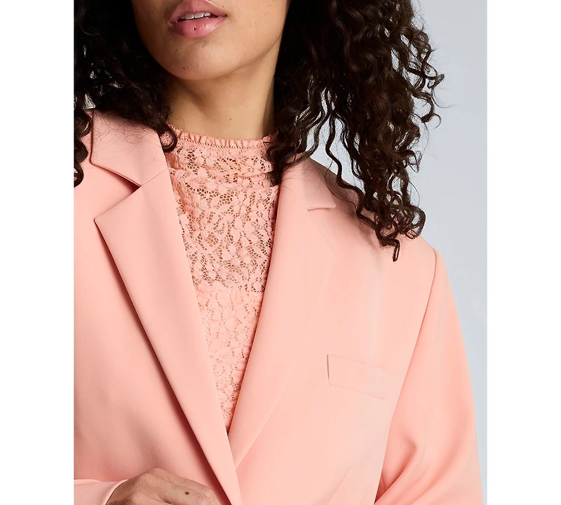 Kenneth Cole Women's Three-Button Boyfriend Blazer