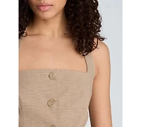 Kenneth Cole Women's Four-Button Halter Neck Vest