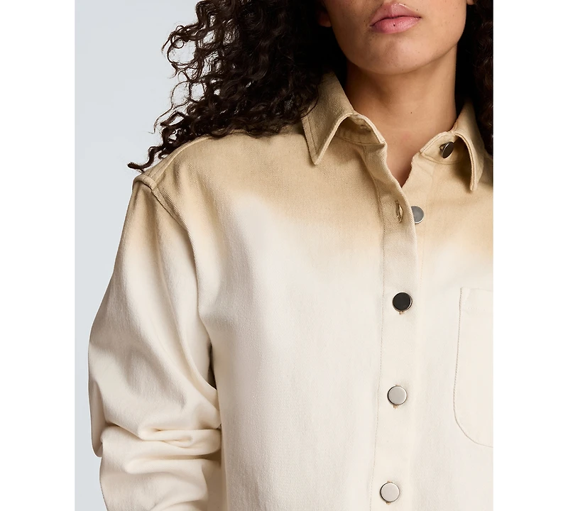 Kenneth Cole Women's Oversized Cropped Shacket