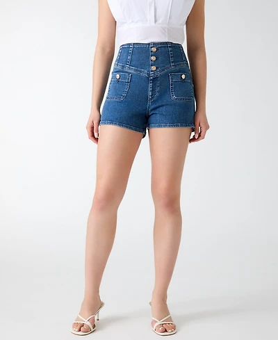 Guess Women's Janna High-Rise Denim Shorts