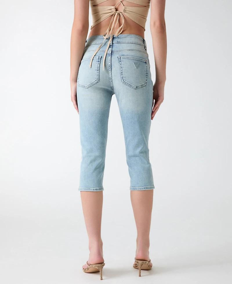Guess Women's Lily Straight-Leg Capri Jeans