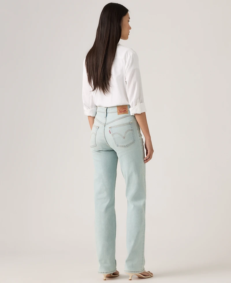 Levi's Women's Ribcage High-Rise Straight Full Length Jeans