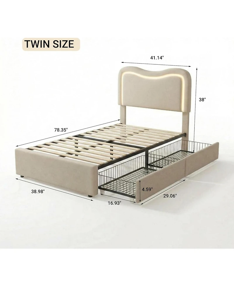 gaomon Led Lamb Fleece Double Drawn Soft Bag Bed, Soft and Cozy Mattress, Perfect for Bedroom