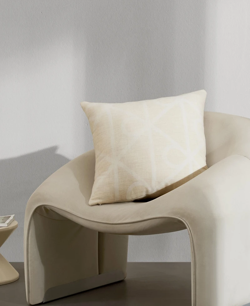 Calvin Klein Emblem Graphic Decorative Pillow, 20" x 20"