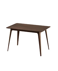 Streamdale Furniture 5-Piece Dining Table Set with Solid Wood Table and 4 Upholstered Chairs