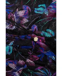 Luna B Women's Salvia Draped Floral Maxi Skirt