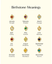 Ottoman Hands Birthstone Pendant Necklace