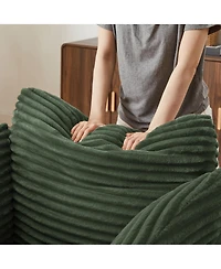 Streamdale Furniture Oversized Corduroy Chaise Lounge Chair - Modern Sofa Couch, No Assembly Required