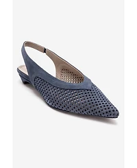 Forever and Always Women's Shoes Lieve Leather Slingback Pump