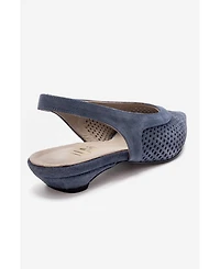 Forever and Always Women's Shoes Lieve Leather Slingback Pump