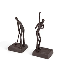 Danya B. Golfers Iron Bookend Set - Golf Home and Office Decor