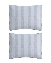 Tommy Bahama Home Bahama Weekend Stripe Cotton Reversible 3-Pc. Quilt Set