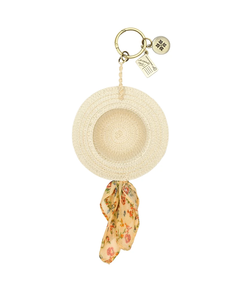 Patricia Nash Leather Sun Hat Mini Bag Charm