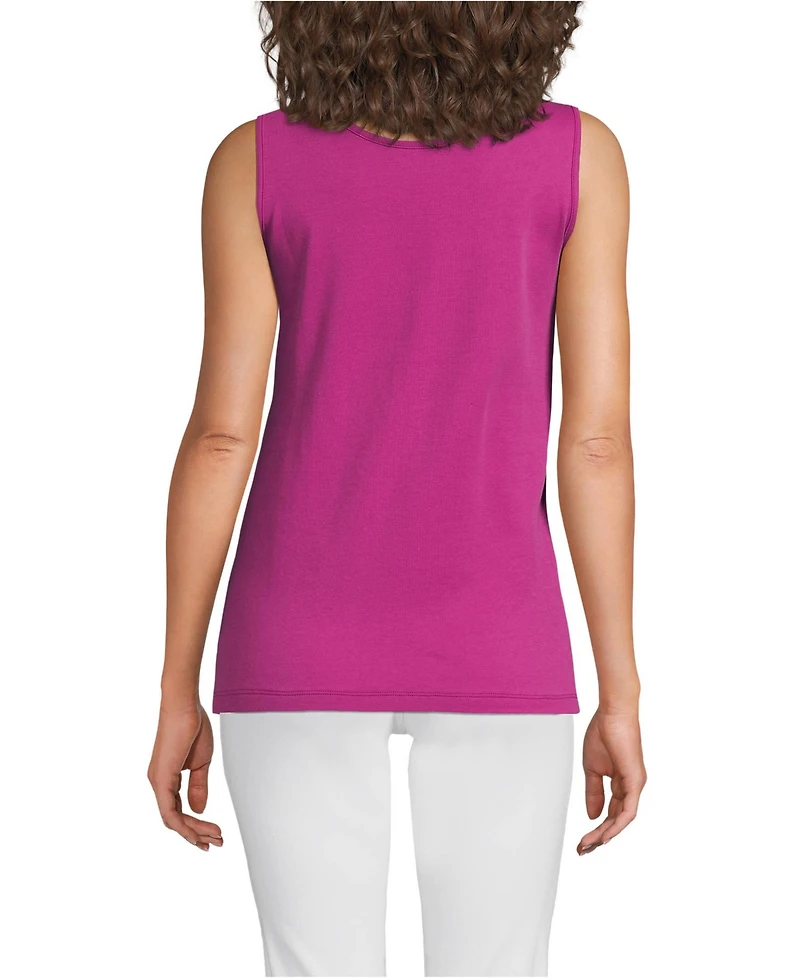 Lands' End Women's Cotton Tank Top