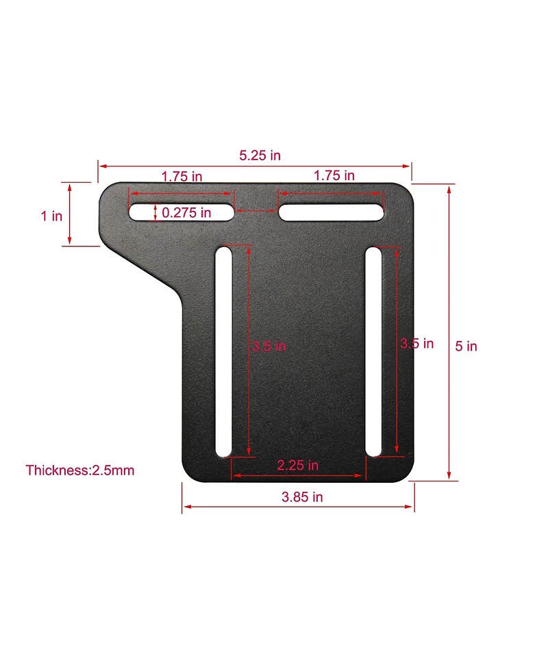 Kings Brand Furniture Queen to Full Modification Plate set of 2