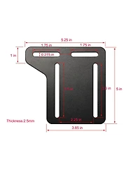 Kings Brand Furniture Queen to Full Modification Plate set of 2