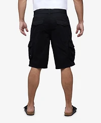 Men's Belted Double Pocket Cargo Shorts