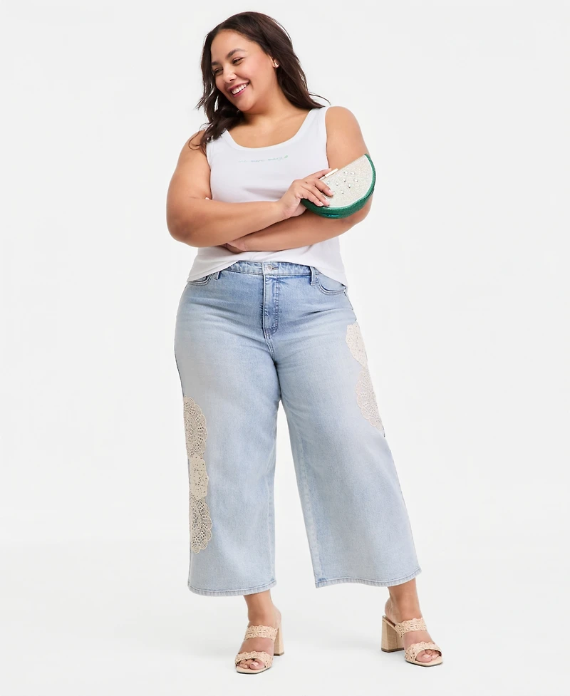 On 34th Trendy Plus Text Graphic Tank Top, Macy's Exclusive