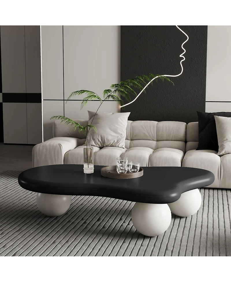 Streamdale Furniture Cloud Coffee Table, Top, Legs