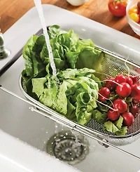 Rachael Ray 4.5-Quart Over-the-Sink Stainless Steel Colander