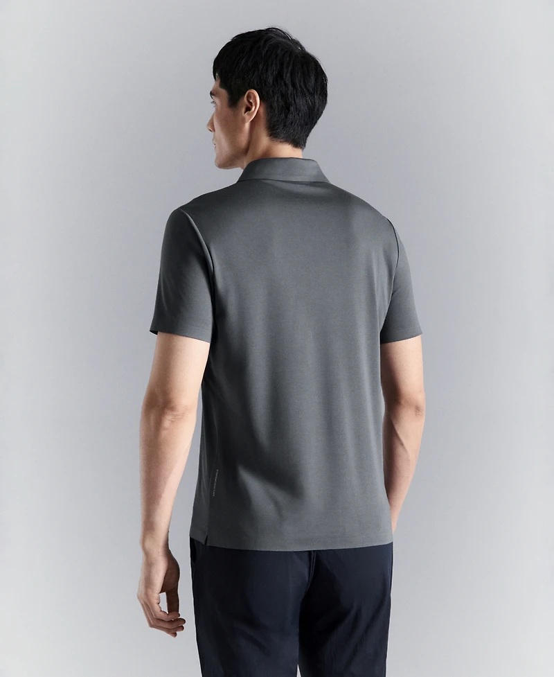 Mango Men's Comfort Stretch Button Polo Shirt