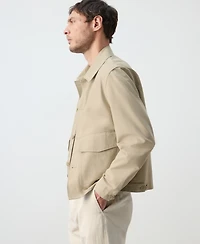 Mango Men's Lightweight Cotton Lyocell Jacket