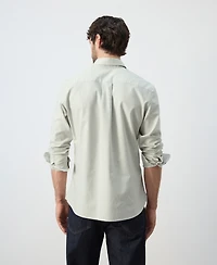 Mango Men's Cotton Regular-Fit Oxford Shirt