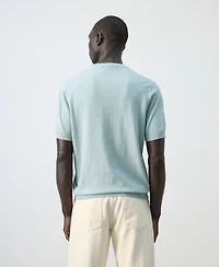 Mango Men's Cotton Fine-Knit T-Shirt