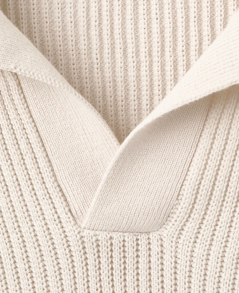 Mango Men's Contrast Trim Cotton Polo Shirt